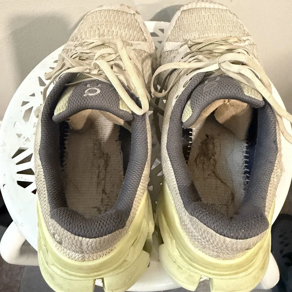 On Running Cloudflyer 21.99031 Womens US 7.5 Sneaker White Green Running Shoes